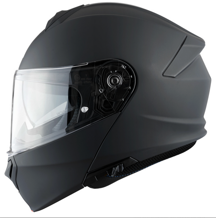 AMOQ MI100 Systeemhelm Mat Zwart – ECE 22.06 P/J + Pinlock