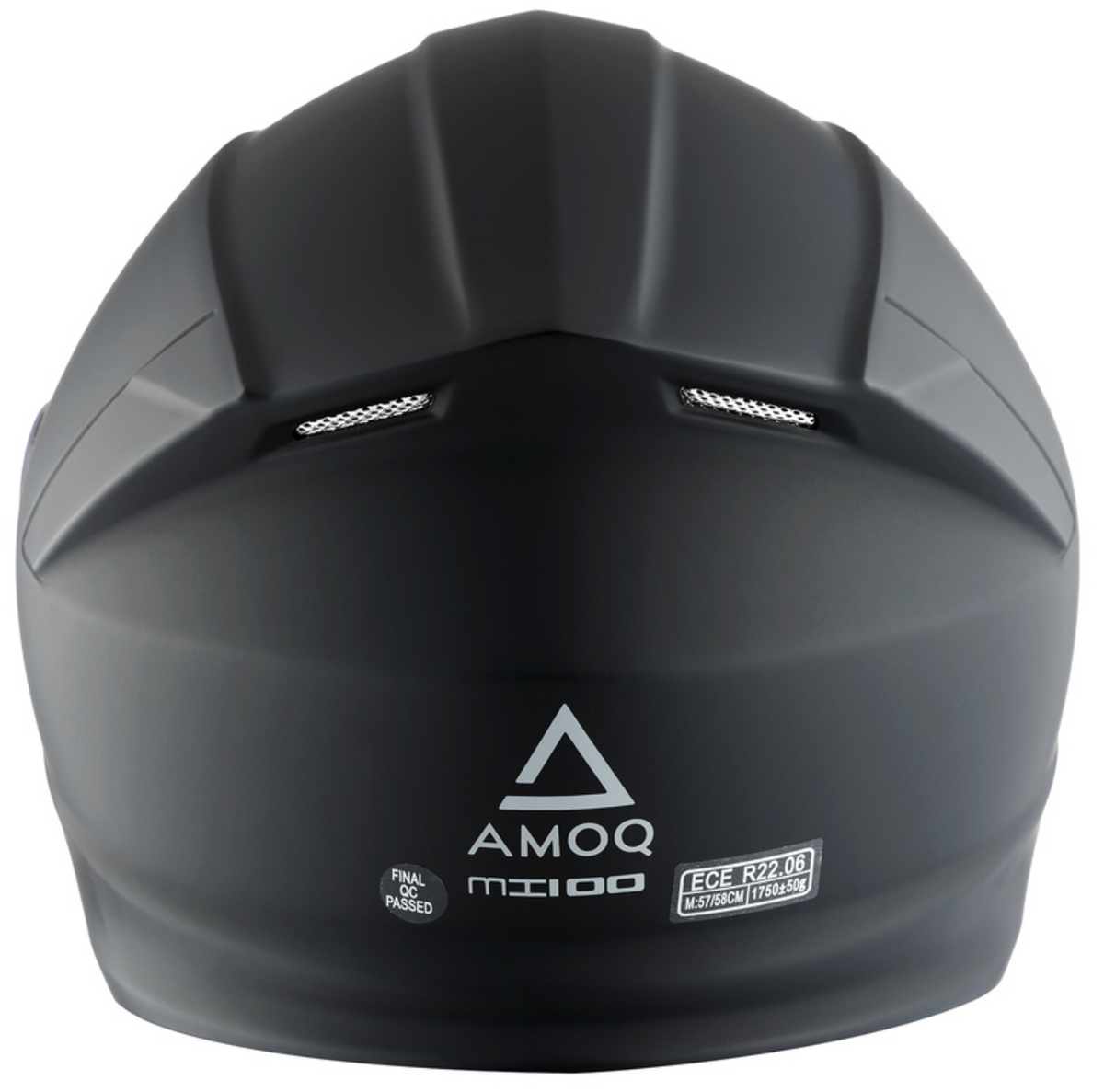 AMOQ MI100 Systeemhelm Mat Zwart – ECE 22.06 P/J + Pinlock